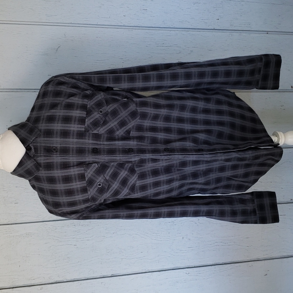 Vans Plaid Long Sleeve  Button Down Shirt - Picture 2 of 11